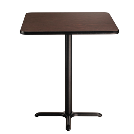 NATIONAL PUBLIC SEATING NPS Café Table, 36" Square, "X" Base, 30" Height CT33636XDMY